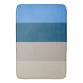 Meer van Michigan Sand en Surf Stripes Badmat (Voorkant Verticaal)