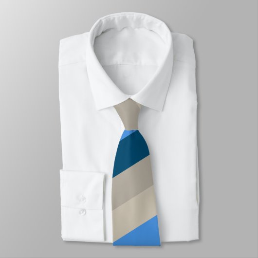 Meer van Michigan Sand en Surf Stripes Stropdas (Gebonden)