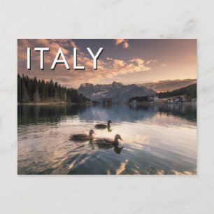 Meer van Misurina Dolomieten, Italië Briefkaart