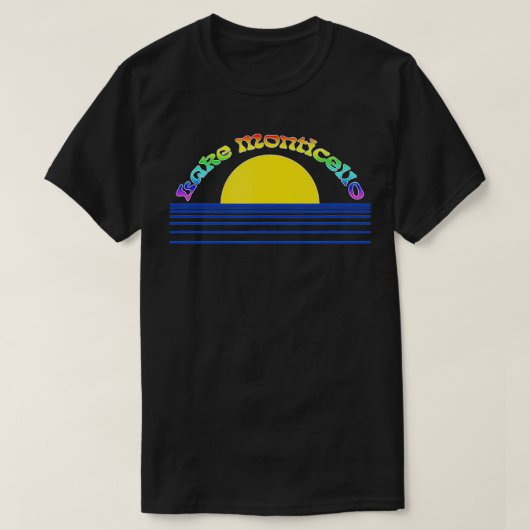 Meer van Monticello Rainbow T-shirt (Design voorkant)