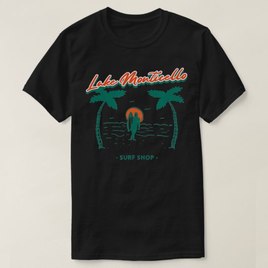 Meer van Monticello-Surf T-shirt (Design voorkant)