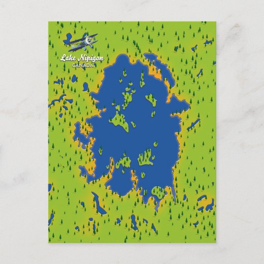 Meer van Nipigon Briefkaart (Voorkant)