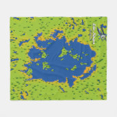 Meer van Nipigon Fleece Deken (Voorkant (Horizontaal))