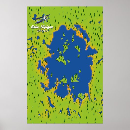 Meer van Nipigon Poster (Voorkant)