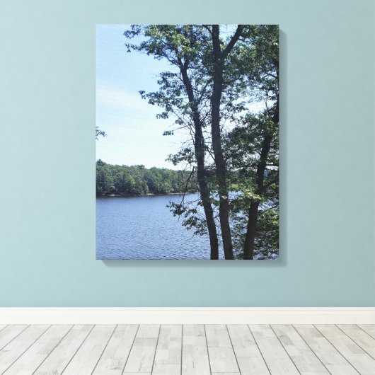 Meer van Nokomis 1 Canvas Afdruk (Insitu (Houten vloer))