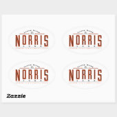 Meer van Norris Ovale Sticker (Vel)
