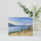 Meer van Okanagan Briefkaart (Staand voorkant)