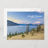Meer van Okanagan Briefkaart (Voorkant / Achterkant)