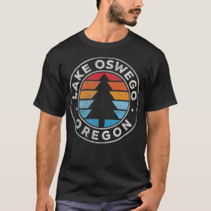 Meer van Oswego Oregon OF  Grafisch Retro 70 s T-shirt