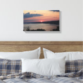 MEER VAN OZARK ZONSONDERGANG CANVAS (Insitu (Slaapkamer))