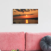 MEER VAN OZARK ZONSONDERGANG CANVAS AFDRUK (Insitu (Woonkamer))