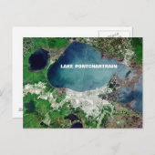 Meer van Pontchartrein Briefkaart (Voorkant / Achterkant)