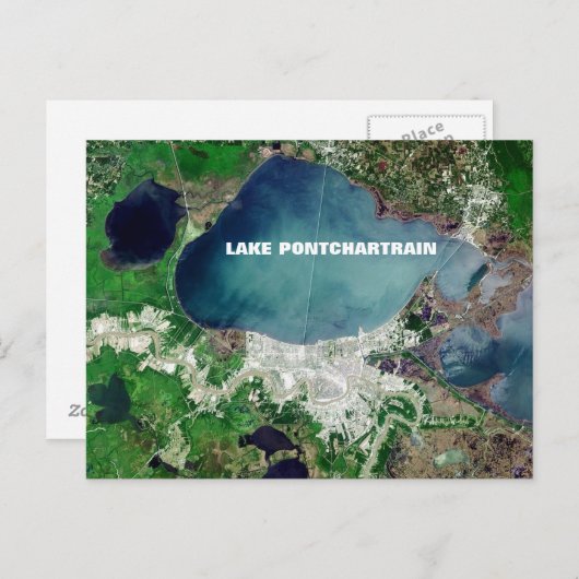Meer van Pontchartrein Briefkaart (Voorkant / Achterkant)
