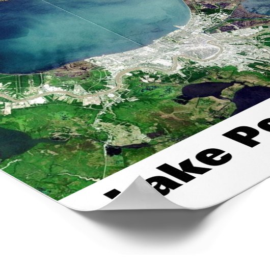 Meer van Pontchartrein Poster (Hoek)