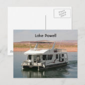 Meer van Powell: Houseboot, Arizona, Verenigde Sta Briefkaart (Voorkant / Achterkant)