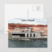 Meer van Powell: Houseboot, Arizona, Verenigde Sta Briefkaart (Voorkant / Achterkant)
