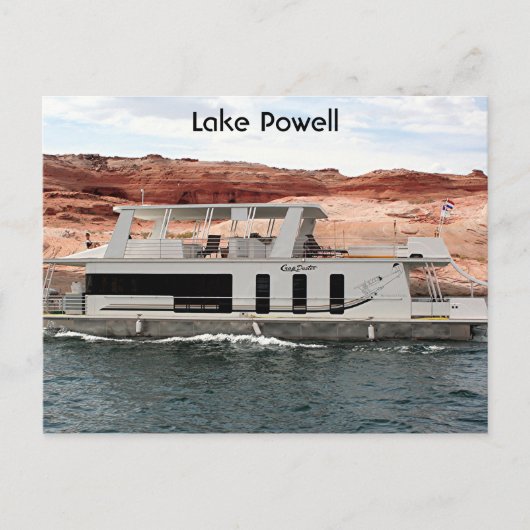 Meer van Powell: Houseboot, Arizona, Verenigde Sta Briefkaart (Voorkant)
