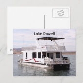 Meer van Powell: Houseboot, Arizona, Verenigde Sta Briefkaart (Voorkant / Achterkant)