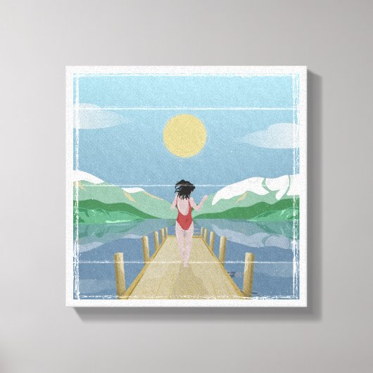 Meer van Rotoiti Nieuw-Zeeland Canvas Afdruk (Voorkant)