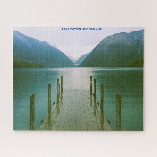 Meer van Rotoiti Nieuw-Zeeland Legpuzzel (Horizontaal)
