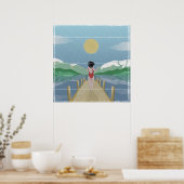 Meer van Rotoiti Nieuw-Zeeland Poster (Keuken)