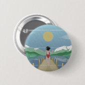 Meer van Rotoiti Nieuw-Zeeland Ronde Button 5,7 Cm (Voorkant /achterkant)