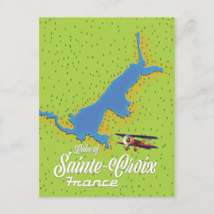 Meer van Sainte-Croix Frankrijk Reis kaart