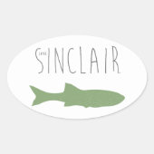 Meer van Sinclair Ovale Sticker (Voorkant)