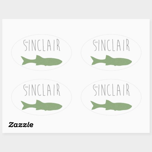 Meer van Sinclair Ovale Sticker (Vel)