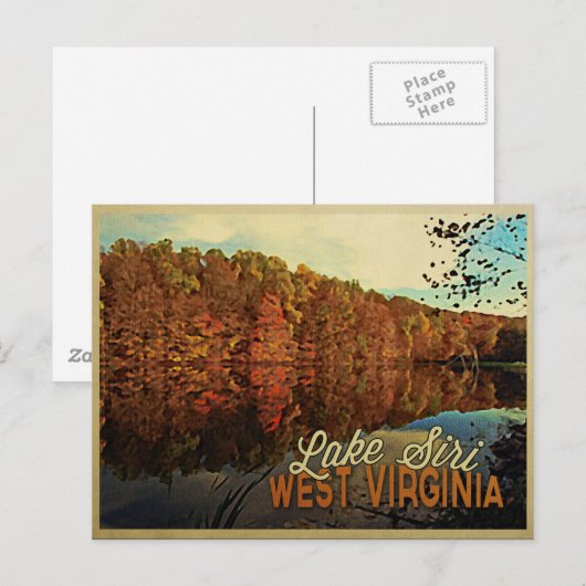 Meer van Siri West Virginia Briefkaart (Voorkant / Achterkant)