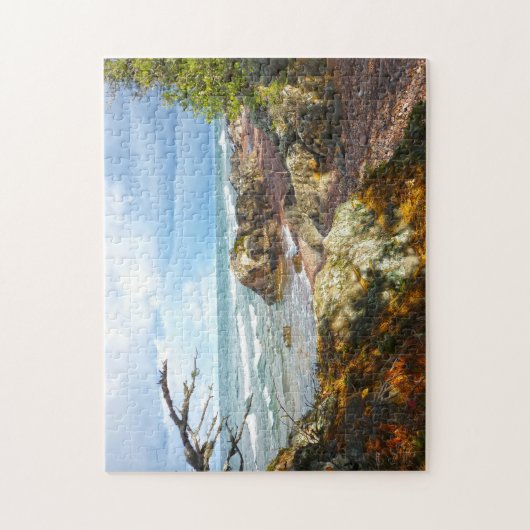 Meer van Superior Michigan. Legpuzzel (Verticaal)