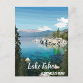 Meer van Tahoe A sprinkle Californië en Nevada Bri Briefkaart (Voorkant)