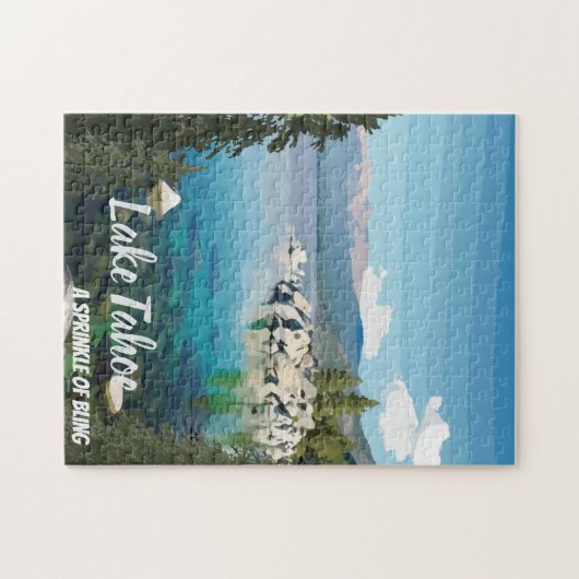 Meer van Tahoe A sprinkle Californië en Nevada Legpuzzel (Horizontaal)