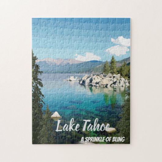 Meer van Tahoe A sprinkle Californië en Nevada Legpuzzel (Verticaal)