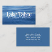 Meer van Tahoe Blue Water Visitekaartje (Voorkant / Achterkant)