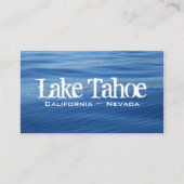 Meer van Tahoe Blue Water Visitekaartje (Voorkant)