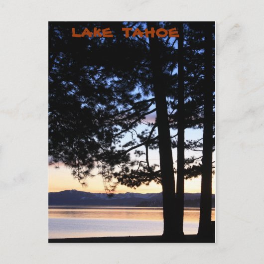 Meer van Tahoe Briefkaart (Voorkant)