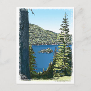 Meer van Tahoe Briefkaart