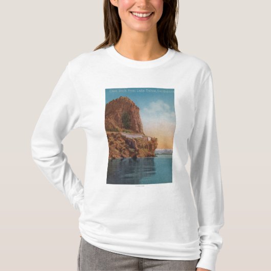 Meer van Tahoe, CA - Cave Rock van het Uitzicht T-shirt (Voorkant)