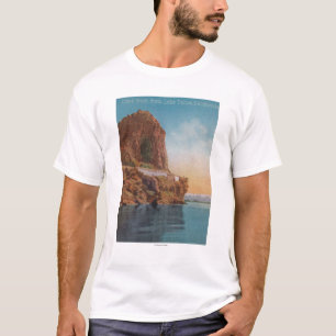 Meer van Tahoe, CA - Cave Rock van het Uitzicht T-shirt