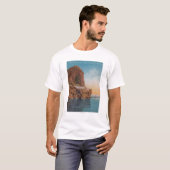 Meer van Tahoe, CA - Cave Rock van het Uitzicht T-shirt (Voorkant volledig)