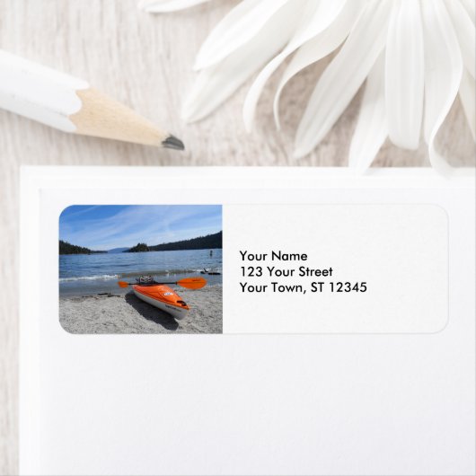 Meer van Tahoe, CA Etiket (Insitu)