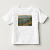 Meer van Tahoe, CA - Fallen Leaf Lake en Lake Taho Kinder Shirts (Voorkant)