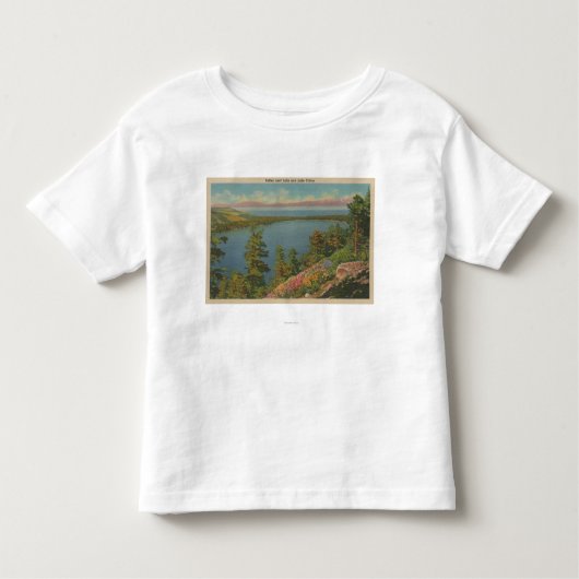 Meer van Tahoe, CA - Fallen Leaf Lake en Lake Taho Kinder Shirts (Voorkant)