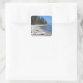 Meer van Tahoe, CA Vierkante Sticker (Tas)