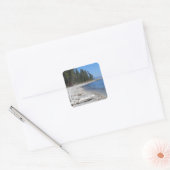 Meer van Tahoe, CA Vierkante Sticker (Envelop)