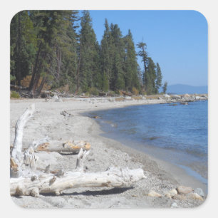 Meer van Tahoe, CA Vierkante Sticker