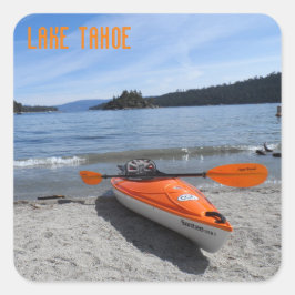 Meer van Tahoe, CA Vierkante Sticker