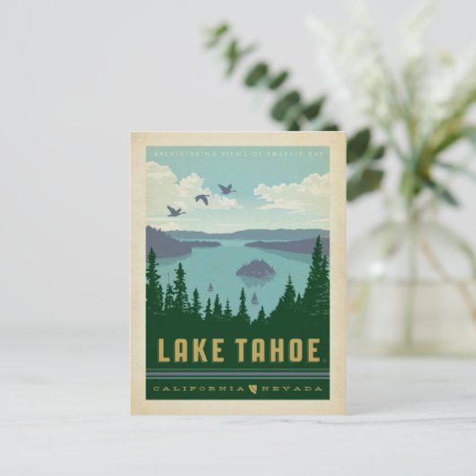Meer van Tahoe | Californië en Nevada Briefkaart (Staand voorkant)