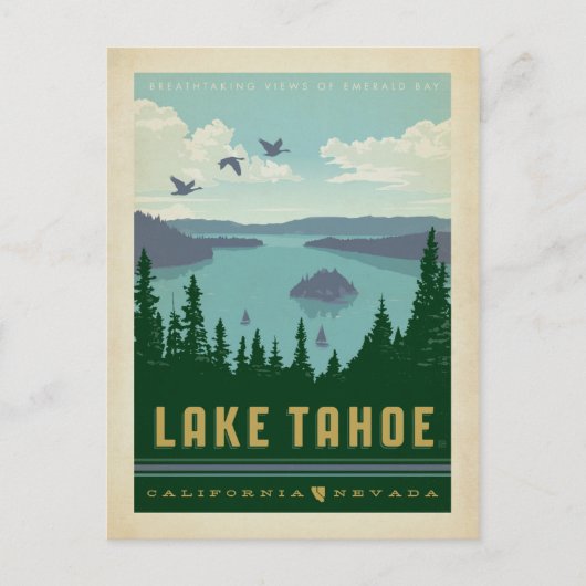 Meer van Tahoe | Californië en Nevada Briefkaart (Voorkant)